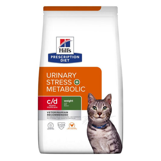 HILL'S PRESCRIPTION DIET FELINE C/D URINARY STRESS+METABOLIC POULET SAC DE CROQUETTES