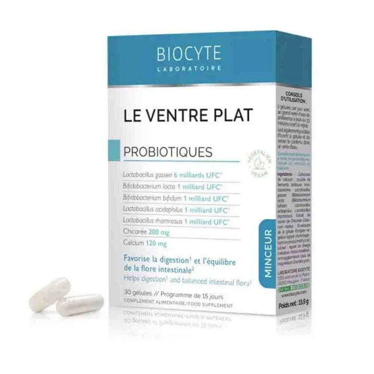 BIOCYTE LE VENTRE PLAT PROBIOTIQUES 30 GELULES