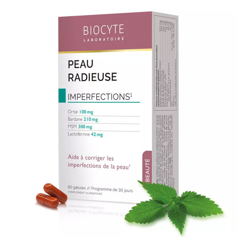 BIOCYTE PEAU RADIEUSE BEAUTE 60 GELULES