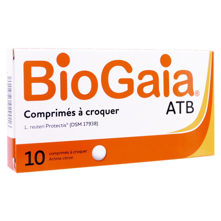 BIOGAIA ATB 10 COMPRIM√âS A CROQUER AR√îME CITRON