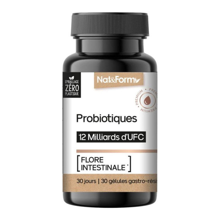 NAT & FORM PROBIOTIQUES FLORE INTESTINALE 30 GELULES