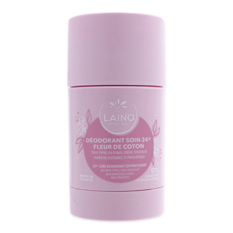 LAINO D√âODORANT SOIN 24H FLEUR DE COTON 60G