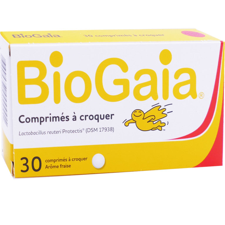 BIOGAIA 30 COMPRIMES A CROQUER FRAISE