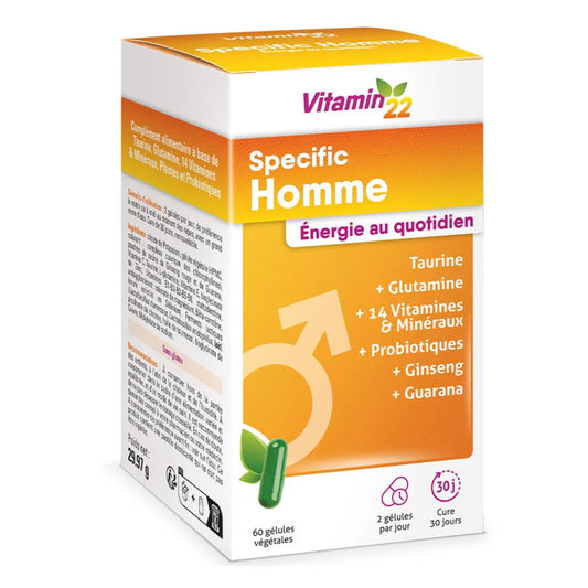 INELDEA VITAMIN 22 SPECIFIC HOMME 60 GELULES