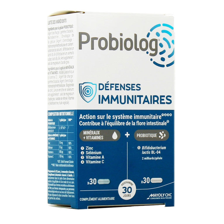 PROBIOLOG DEFENSES IMMUNITAIRES 2X30 GELULES