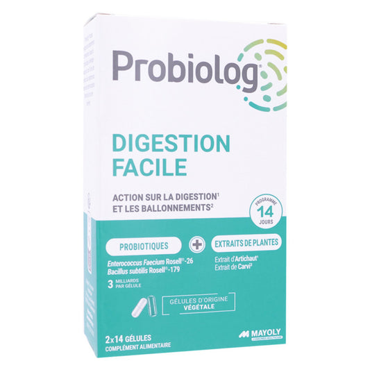 PROBIOLOG DIGESTION FACILE 28 G√âLULES