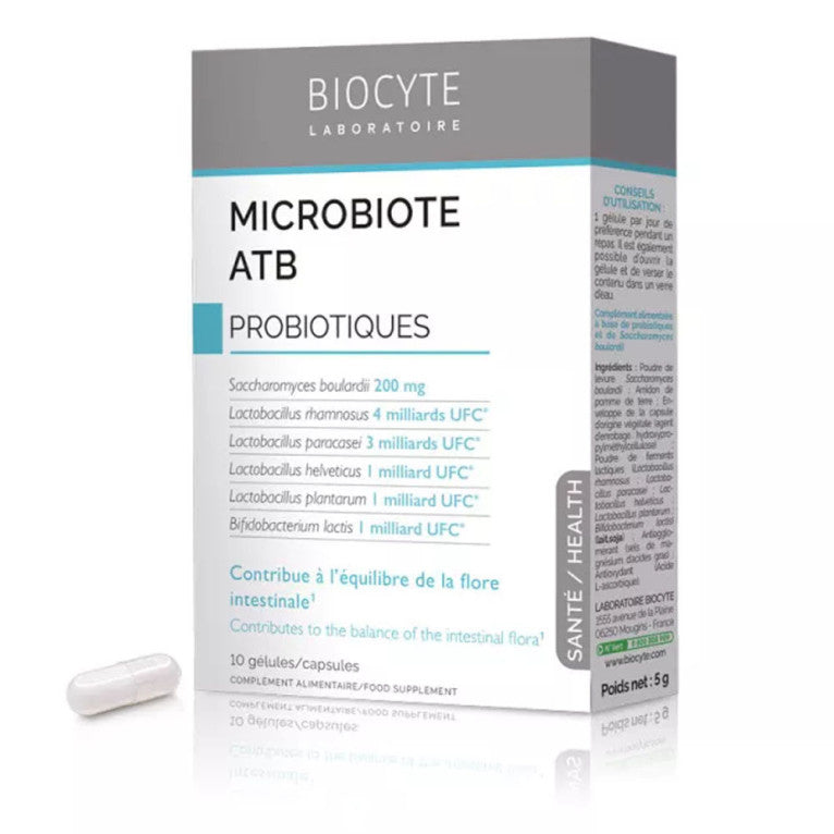 BIOCYTE MICROBIOTE ATB PROBIOTIQUES 10 GELULES