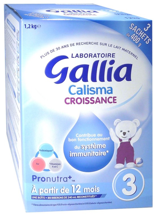 GALLIA CALISMA CROISSANCE 3 SACHETS DE 400G