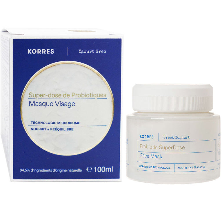 KORRES MASQUE HYDRATANT SUPERDOSE DE PROBIOTIQUES & YAOURT GREC 100ML