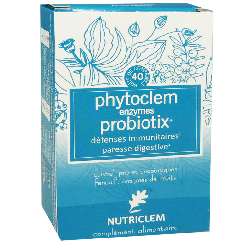 PHYTOCLEM ENZYMES PROBIOTIX 40 COMPRIMES