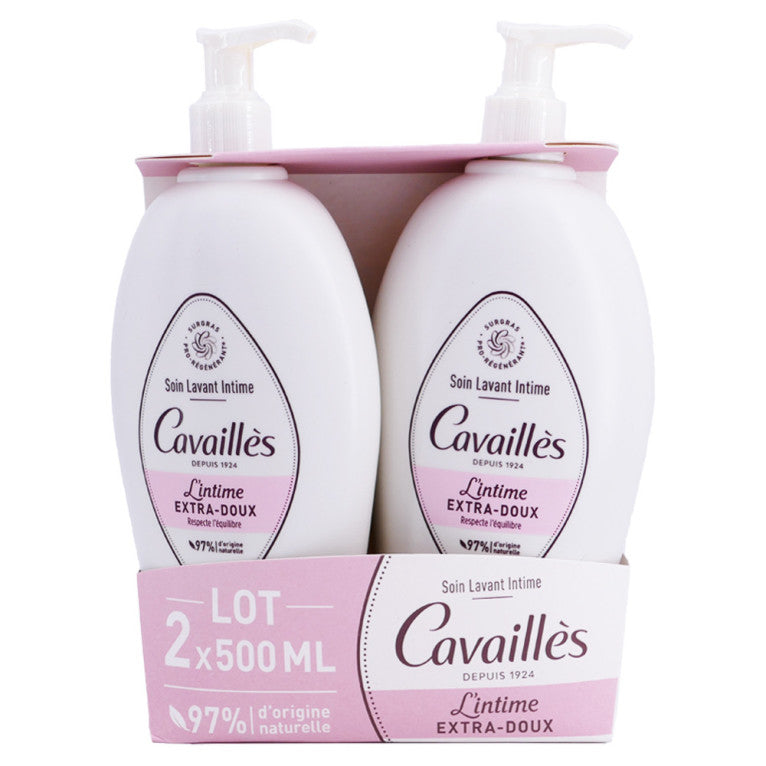 ROGE CAVAILLES SOIN LAVANT INTIME EXTRA DOUX LOT DE 2X500ML