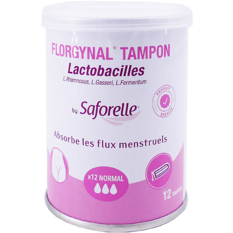 SAFORELLE FLORGYNAL TAMPON LACTOBACILLES NORMAL X12