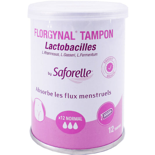 SAFORELLE FLORGYNAL TAMPON LACTOBACILLES NORMAL X12