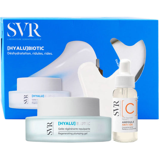 SVR HYALU BIOTIC GELEE REGENERANTE + AMPOULE ANTI-OX + GUASHA